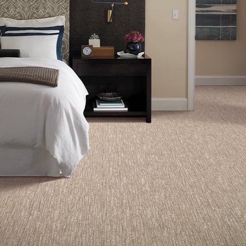 Textured carpet in a classic family home in San Diego
