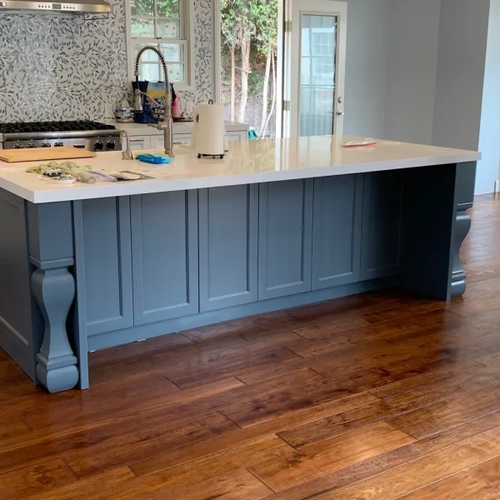 Hardwood flooring in a San Diego kitchen