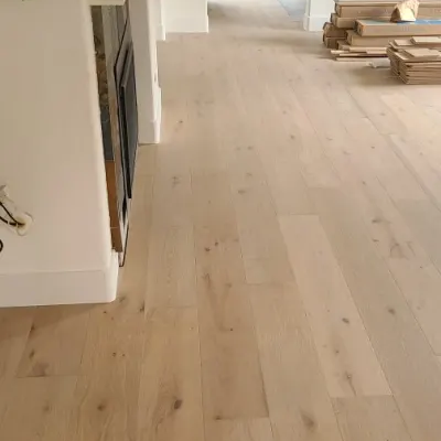 San Diego home with light hardwood flooring