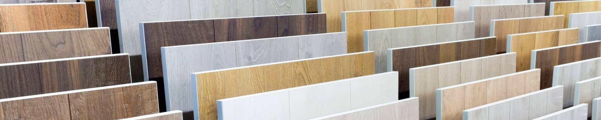 Flooring Products in a display from Geneva Flooring in San Diego, CA