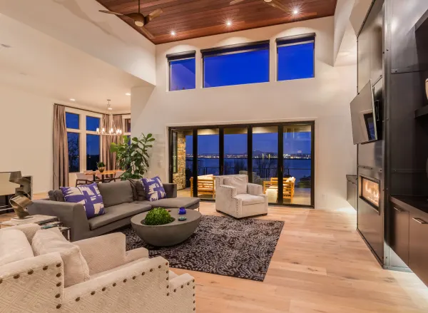 Oak floors in a spacious San Diego home