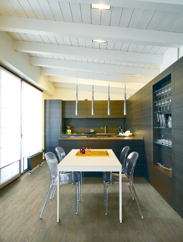 Stylish and compact condo with wood flooring