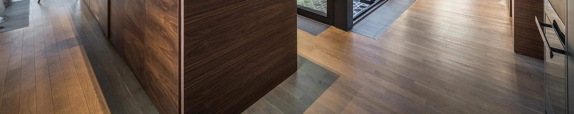 Modern Industrial home with wood flooring
