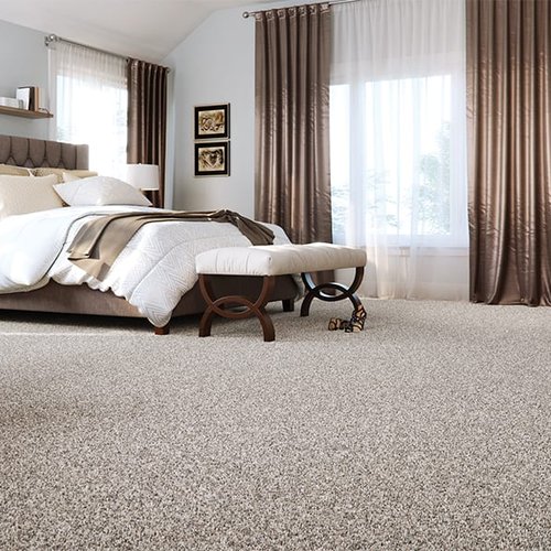 Classic Bedroom with grey carpet flooring in San Diego, CA