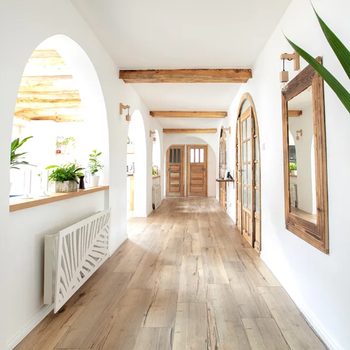 Modern and bright home with stylish wood floors