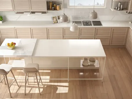 Hardwood in a bright and modern San Diego kitchen