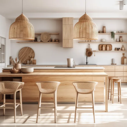 Wood accents in a San Diego kitchen