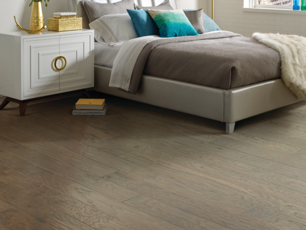 Villablanca hardwood flooring in a trendy bedroom