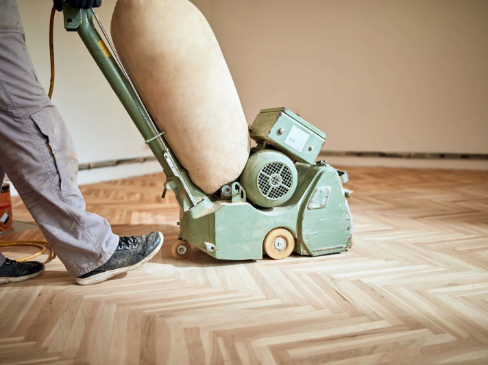 Refinishing a hardwood floor in San Diego CA